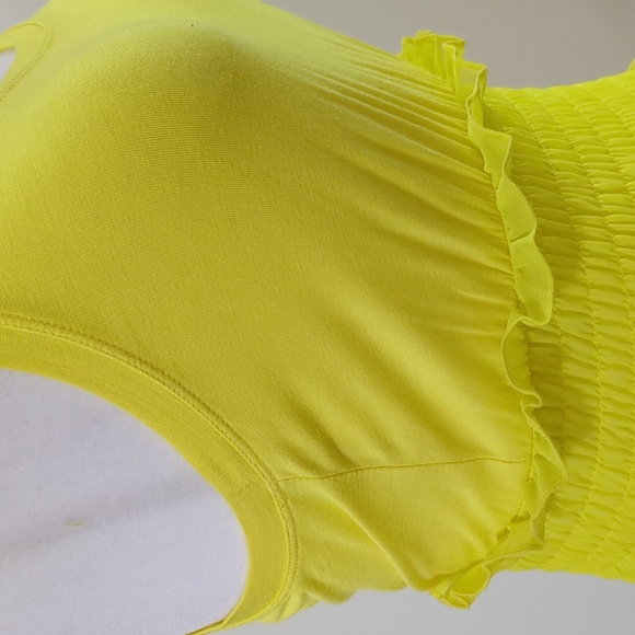 Twin-Set Sunshine Yellow Ruffled Midi Dress - Picture 13 of 16